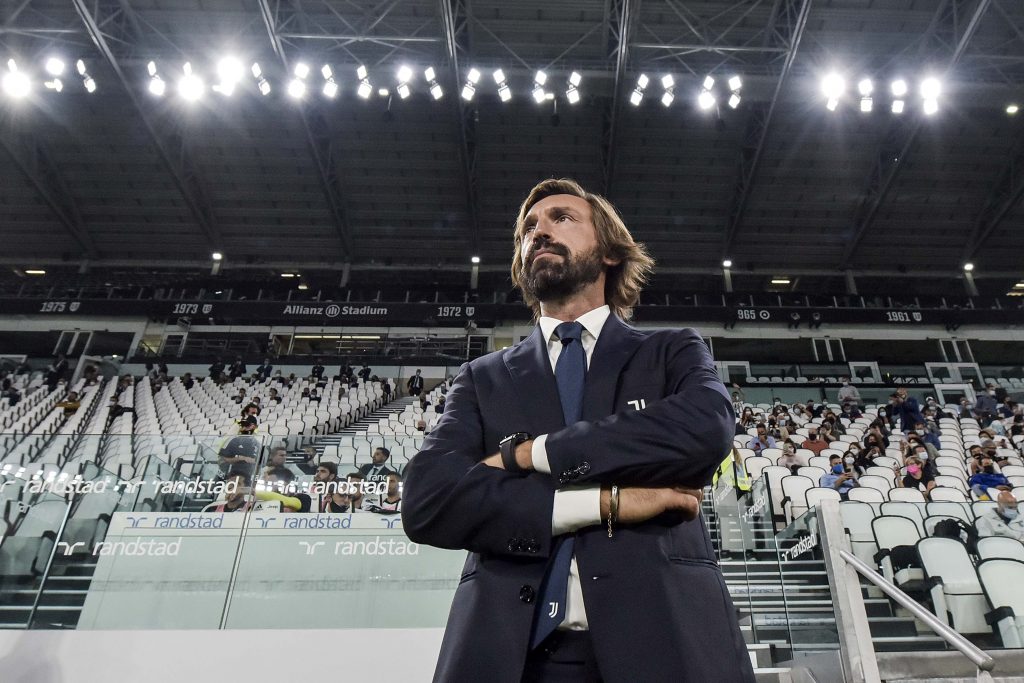 L'allenatore della Juventus Andrea Pirlo